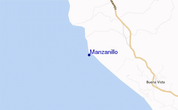 carte de localisation de Manzanillo