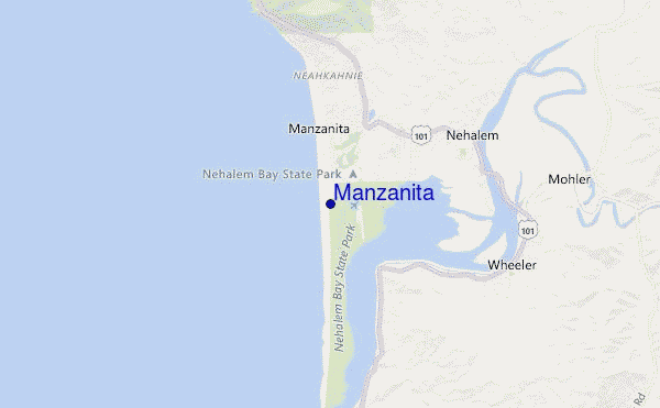 carte de localisation de Manzanita