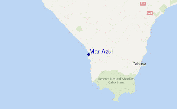carte de localisation de Mar Azul