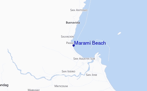 carte de localisation de Marami Beach