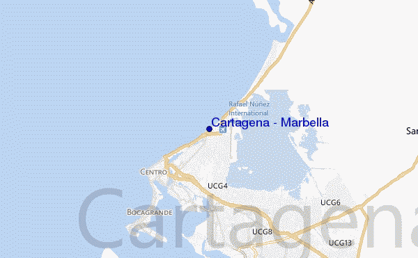 carte de localisation de Cartagena - Marbella