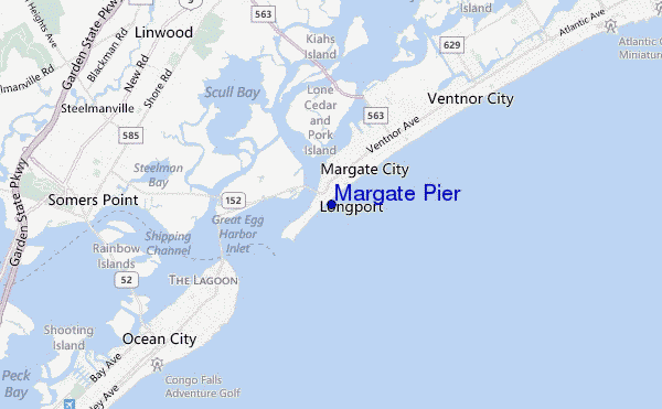 carte de localisation de Margate Pier
