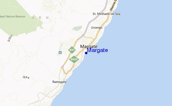 carte de localisation de Margate