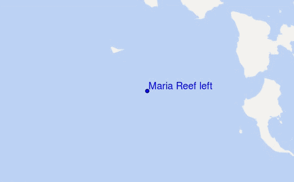 carte de localisation de Maria Reef left
