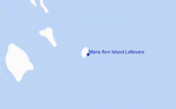 carte de localisation de Marie Ann Island Leftovers