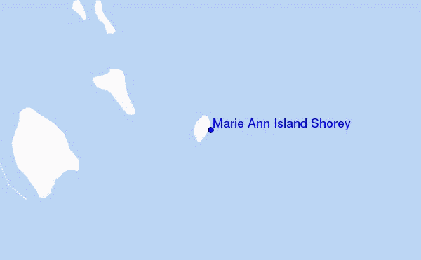 carte de localisation de Marie Ann Island Shorey