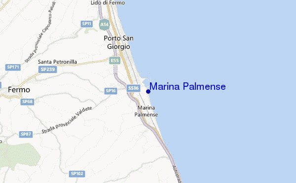 carte de localisation de Marina Palmense