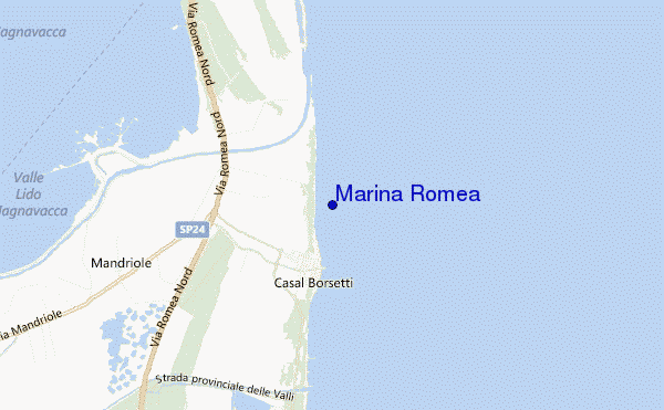carte de localisation de Marina Romea