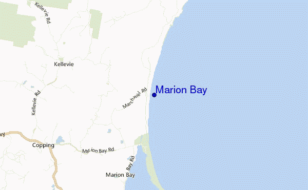 carte de localisation de Marion Bay