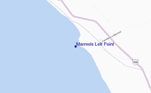 carte de localisation de Marmols Left Point