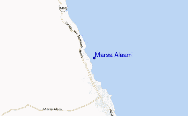 carte de localisation de Marsa Alaam