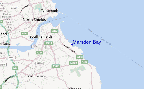 carte de localisation de Marsden Bay