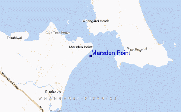 carte de localisation de Marsden Point
