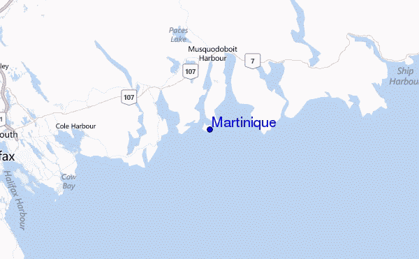 Martinique Location Map