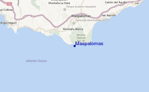 carte de localisation de Maspalomas