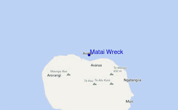 carte de localisation de Matai Wreck