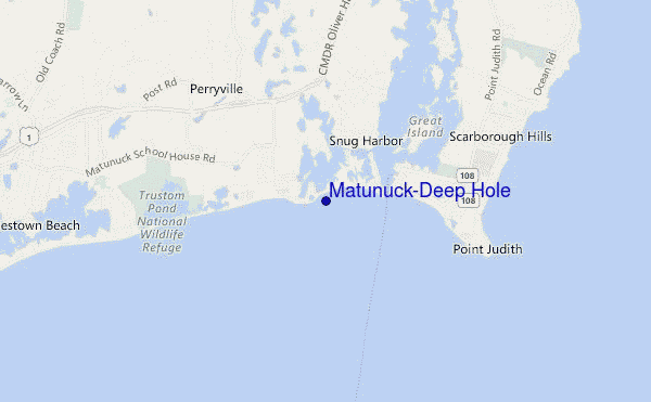 carte de localisation de Matunuck-Deep Hole