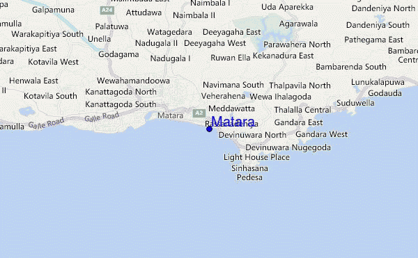 carte de localisation de Matara