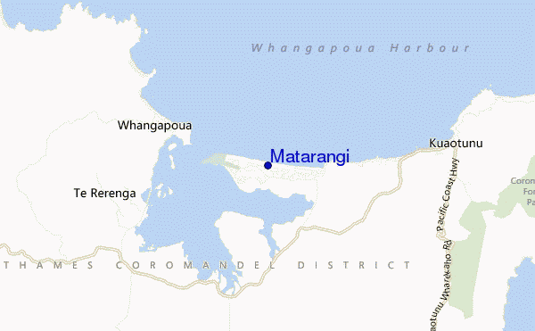 carte de localisation de Matarangi