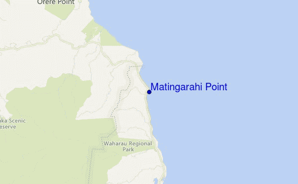 carte de localisation de Matingarahi Point