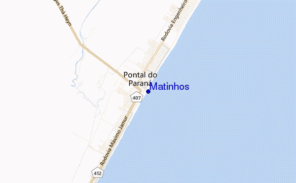 carte de localisation de Matinhos