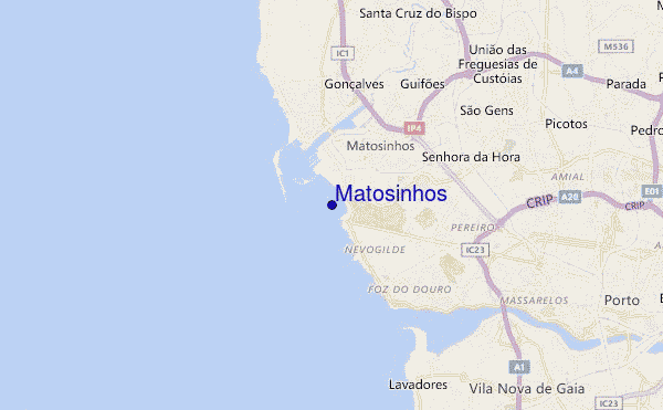 carte de localisation de Matosinhos