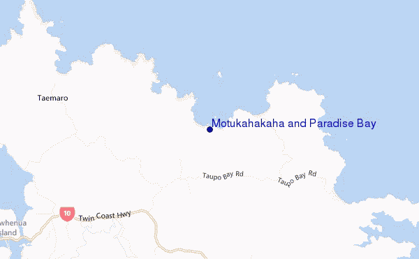 carte de localisation de Motukahakaha and Paradise Bay