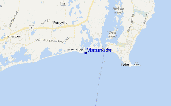 carte de localisation de Matunuck