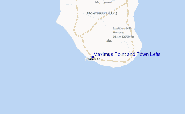 carte de localisation de Maximus Point and Town Lefts
