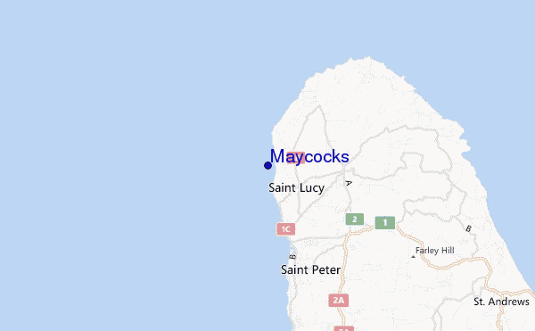 carte de localisation de Maycocks