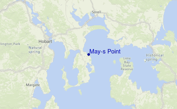 May's Point Location Map
