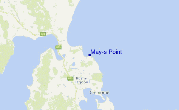 carte de localisation de May's Point