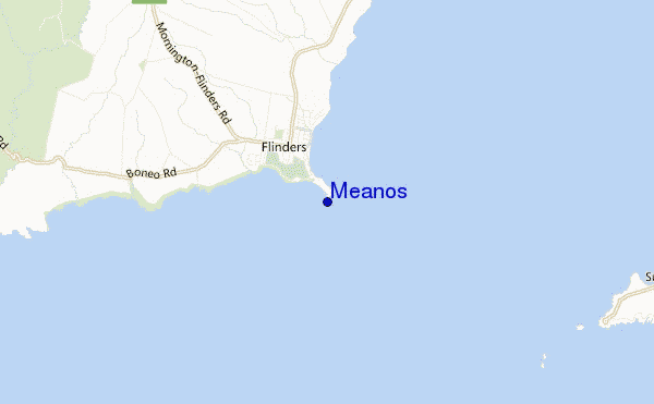 carte de localisation de Meanos