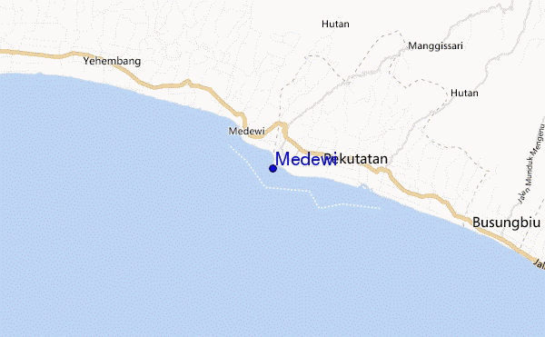 carte de localisation de Medewi