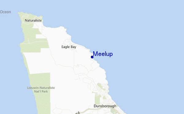 carte de localisation de Meelup