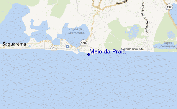 carte de localisation de Meio da Praia