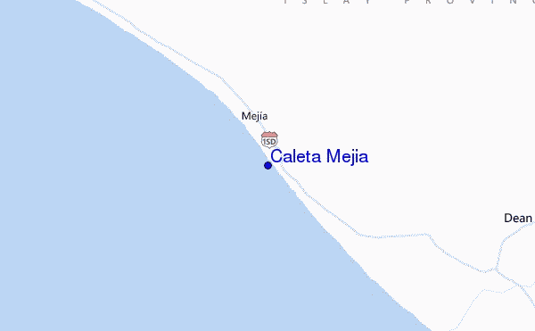carte de localisation de Caleta Mejia