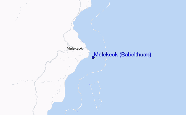 carte de localisation de Melekeok (Babelthuap)