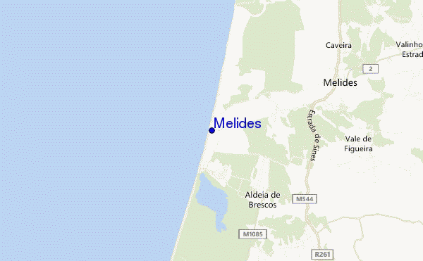 carte de localisation de Melides