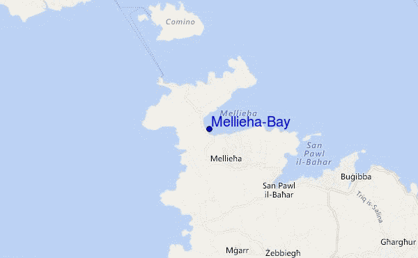 carte de localisation de Mellieha-Bay