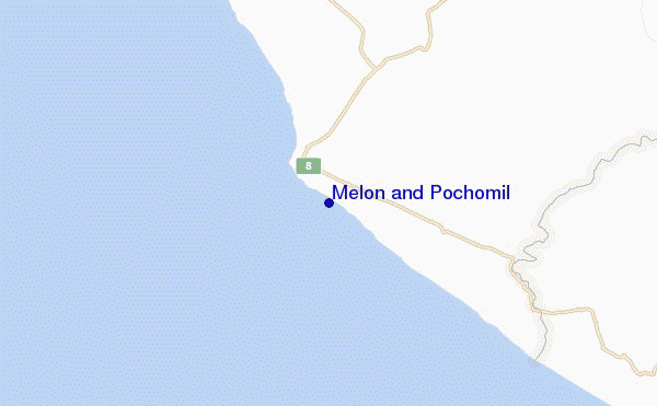 carte de localisation de Melon and Pochomil