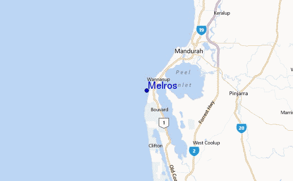 Melros Location Map