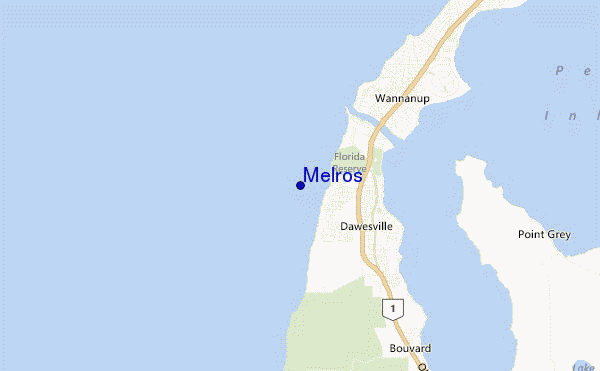 carte de localisation de Melros