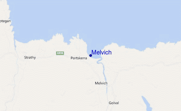 carte de localisation de Melvich