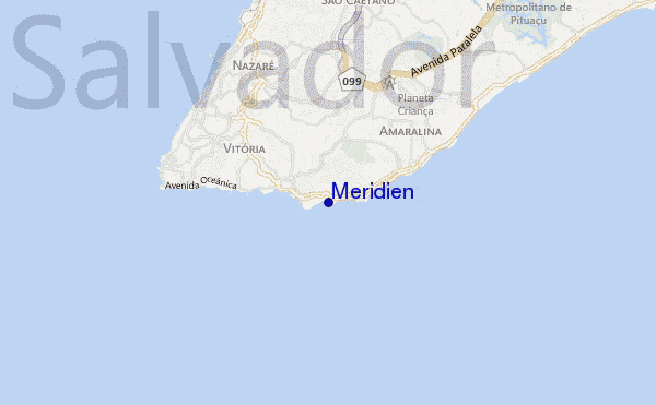 carte de localisation de Meridien
