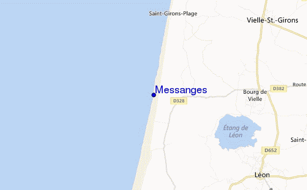 carte de localisation de Messanges