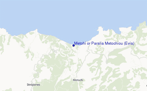carte de localisation de Metohi or Paralia Metochiou (Evia)