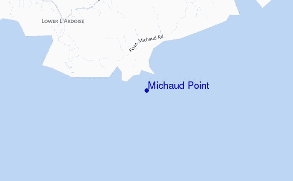 carte de localisation de Michaud Point