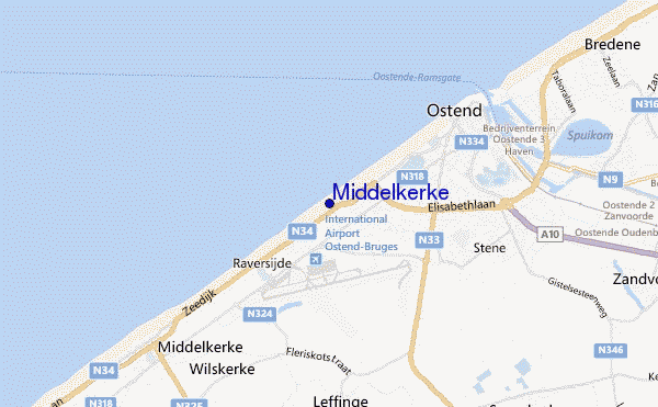 carte de localisation de Middelkerke