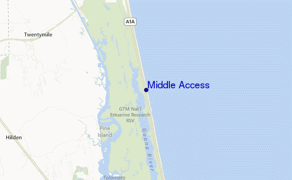 carte de localisation de Middle Access